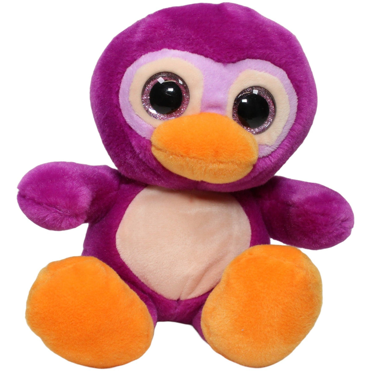 123000024727 Bauer Lila Pinguin mit Glitzeraugen, sitzend Kuscheltier Kumpel Leo 20cm ebay - stofftiere Gebraucht