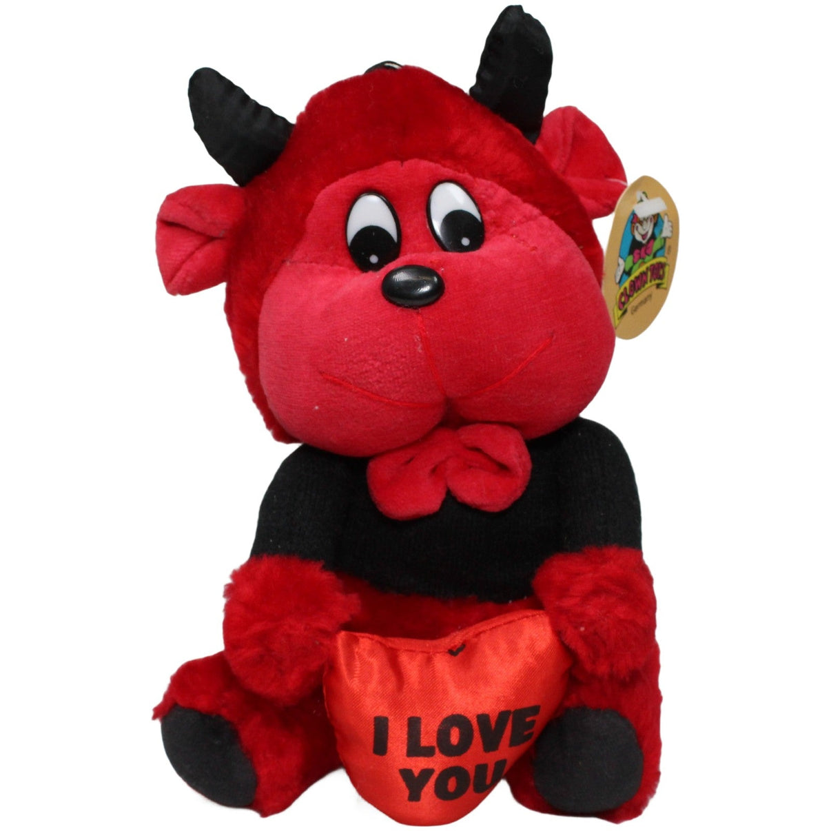 123000024842 Clown Toys Süßer Teufel mit Herz "L LOVE YOU", sitzend Kuscheltier Kumpel Leo 20cm ebay-stofftiere Gebraucht