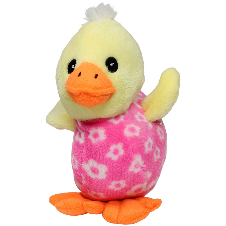 Süße Ente mit Blumenmuster