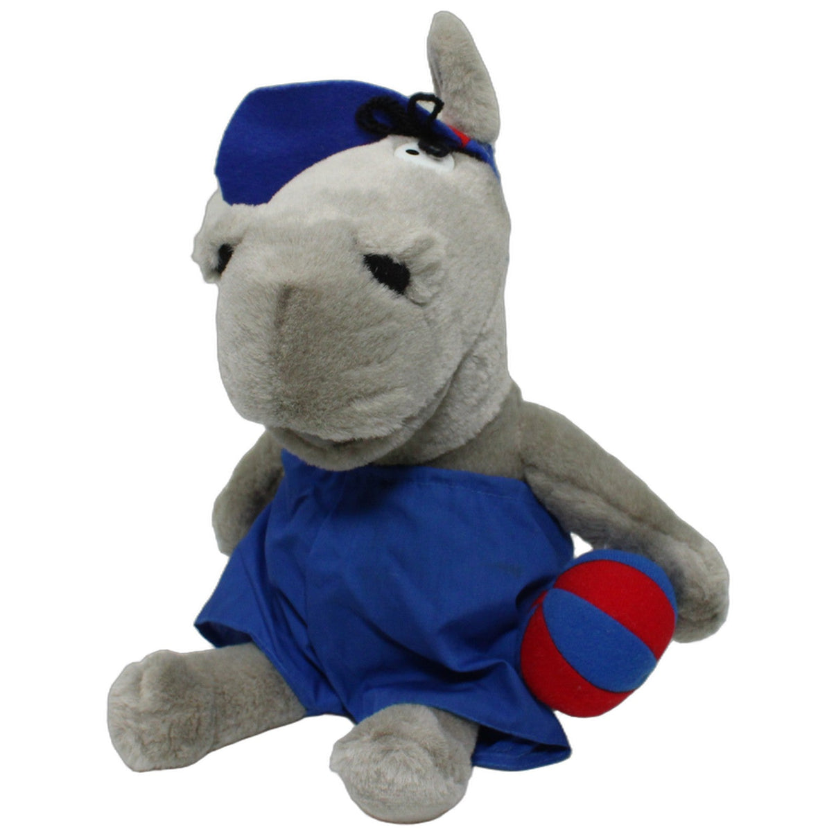 123000024890 JO-CO Pferdle, das aus der schwäbischen Kultserie "Äffle & Pferdle" Kuscheltier Kumpel Leo 30cm Blau Charakter