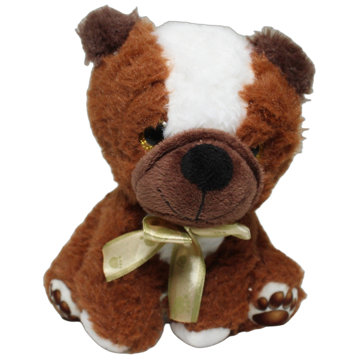 123000025020 Landahl & Baumann Süßer Hund mit glänzender Schleife Kuscheltier Kumpel Leo 17cm Braun ebay-stofftiere