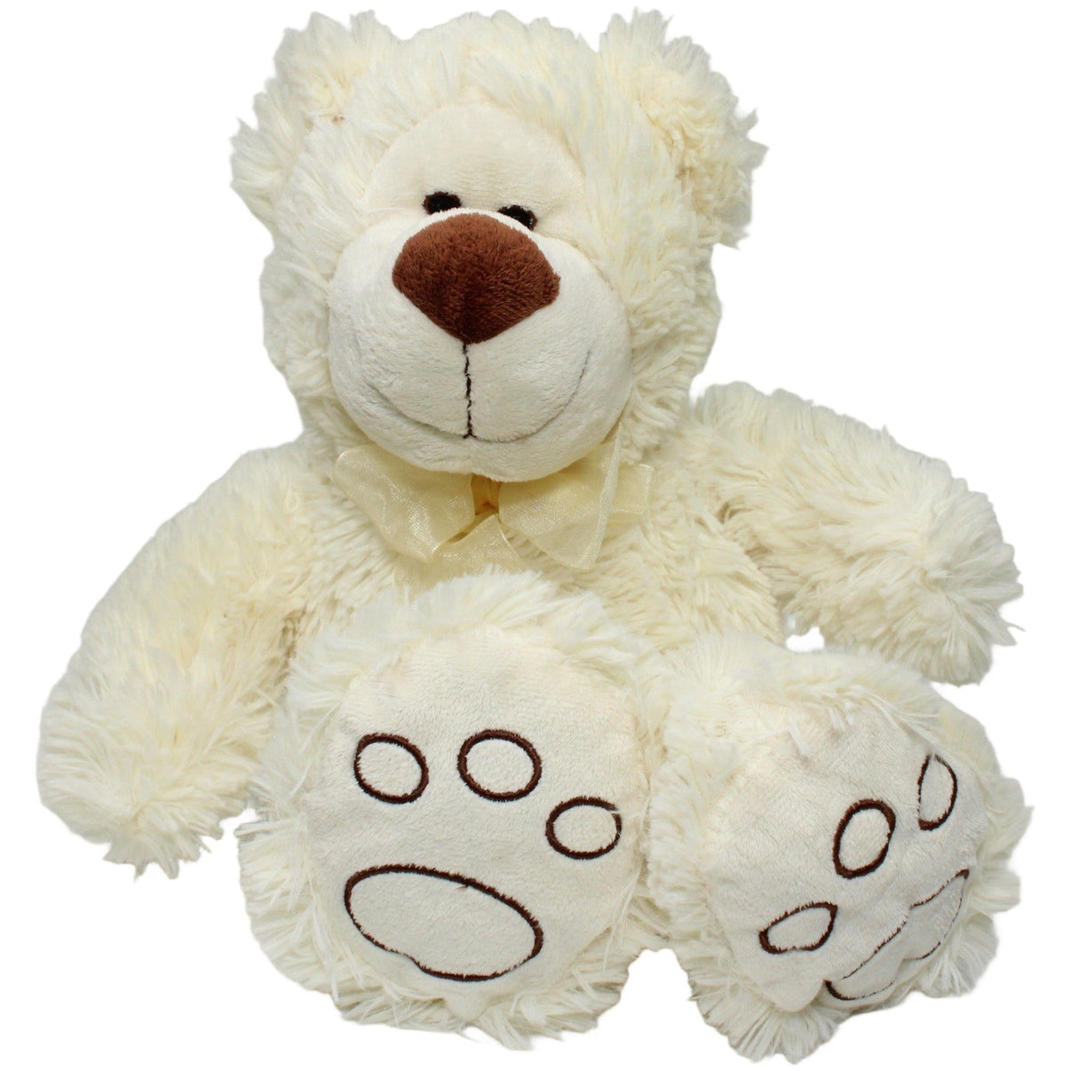 123000025091 KiK Großer Bär mit Schleife, sitzend Kuscheltier Kumpel Leo 35cm ebay-stofftiere Gebraucht