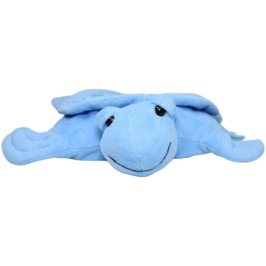 Süße blaue Schildkröte mit Klett