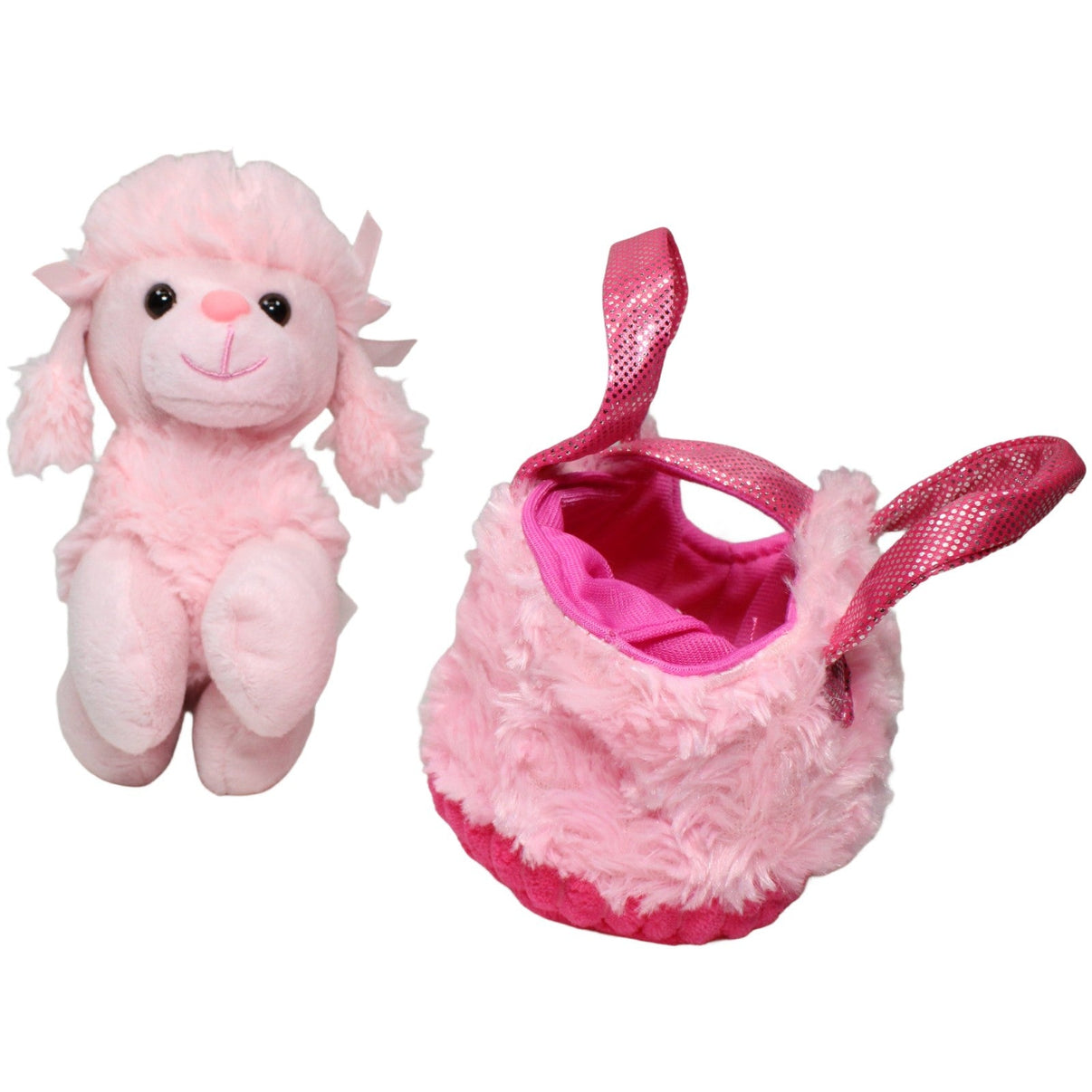 123000025111 Toys Amsterdam Rosa Pudel in Handtasche Kuscheltier Kumpel Leo 20cm ebay-stofftiere Gebraucht