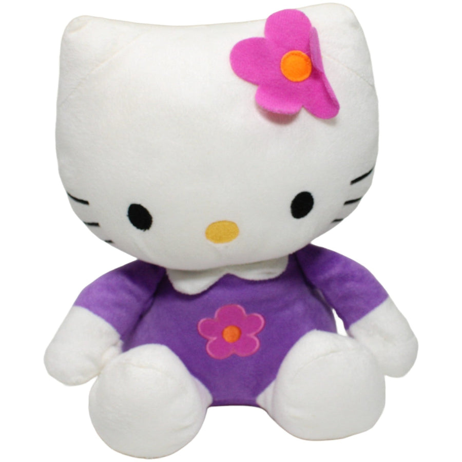 Hello Kitty mit Blumenoberteil, sitzend