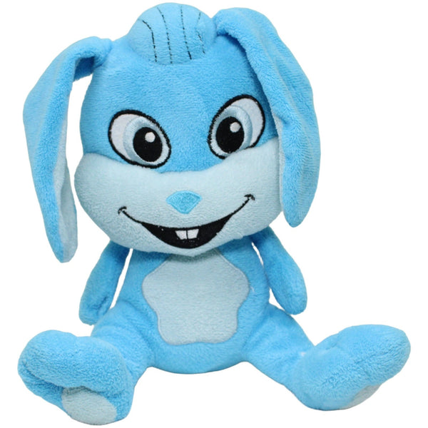 Blauer Hase mit Schlappohren, sitzend