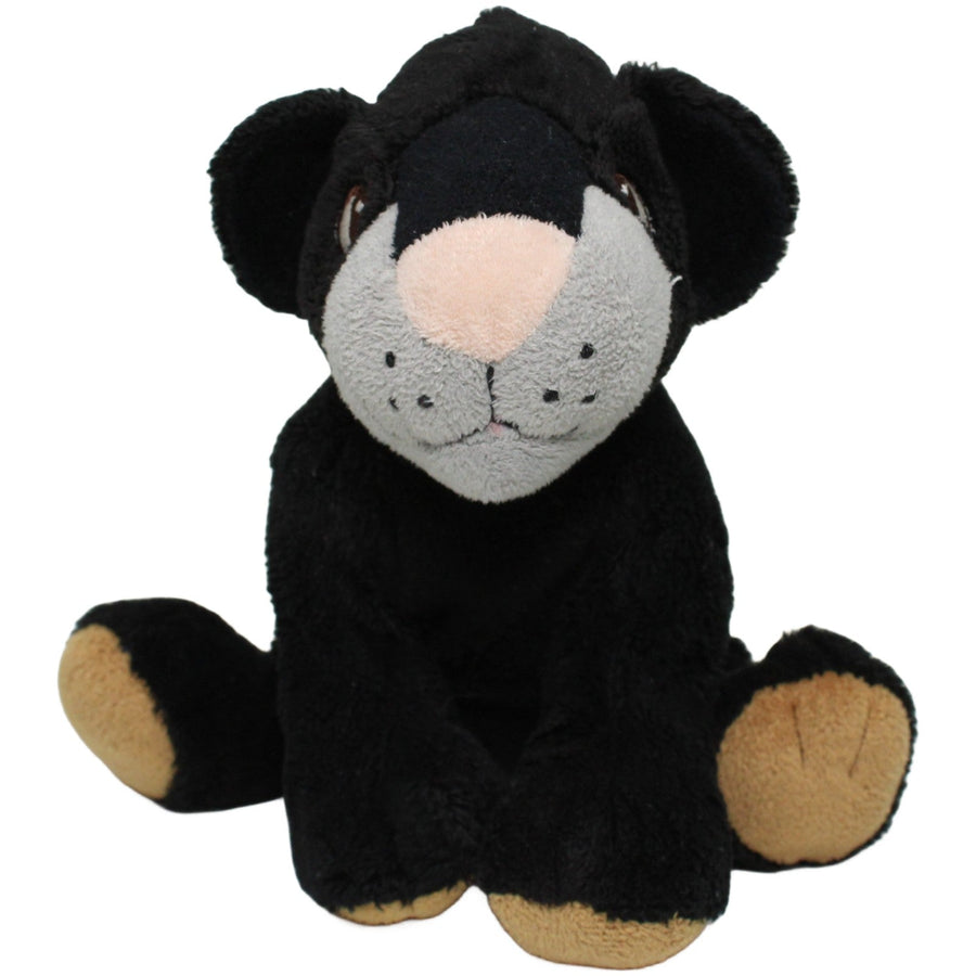 Schwarzer Panther, sitzend