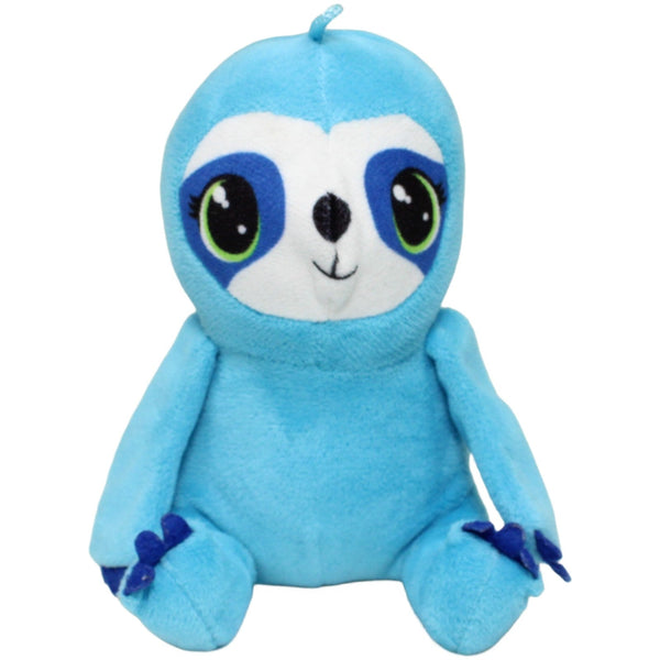 Kleines sitzendes Faultier, blau