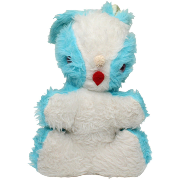 Blauweißer Hase, sitzend
