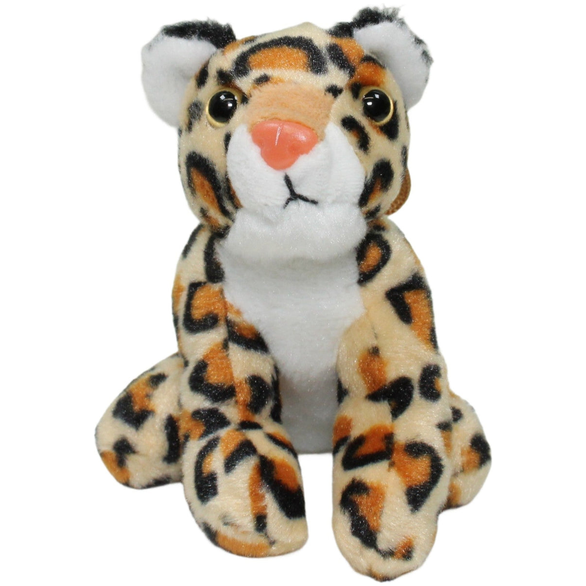 123000025287 Landahl & Baumann Mini Leopard, sitzend Kuscheltier Kumpel Leo 10cm Beige Braun