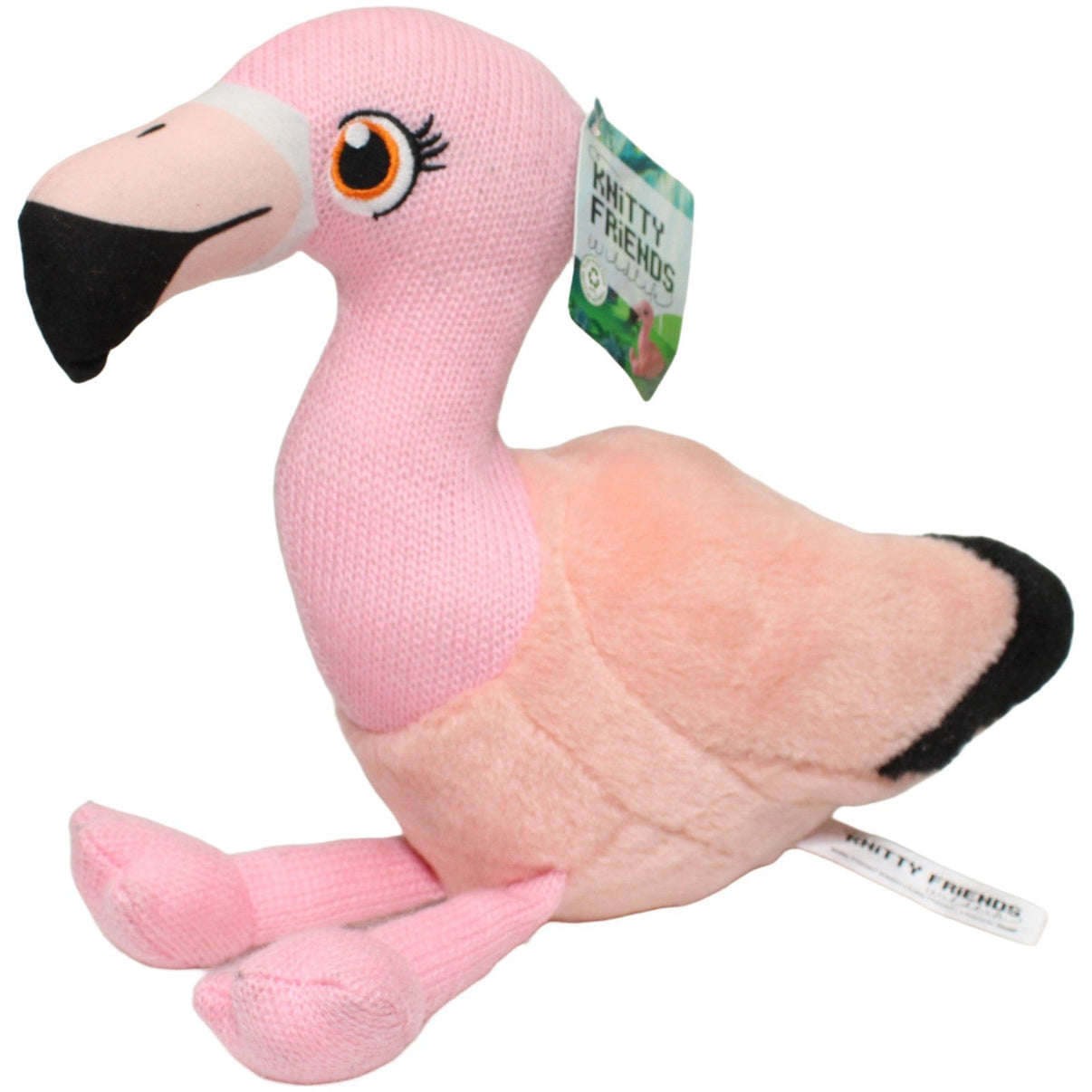 123000025290 Boost Collectibles Knitty Friends Wildlife, Flamingo Kuscheltier Kumpel Leo 25cm ebay-neu-stofftiere Flamingo