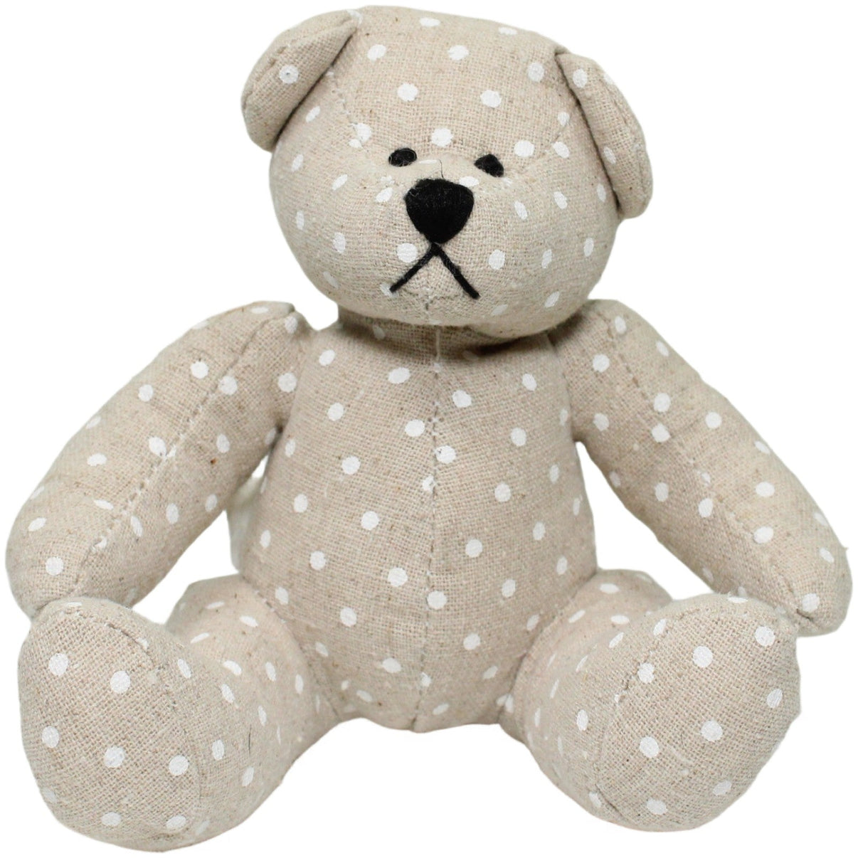 123000025291 KARE DESIGN Kleiner Bär mit weißen Punkten, sitzend Kuscheltier Kumpel Leo 13cm Beige ebay-stofftiere
