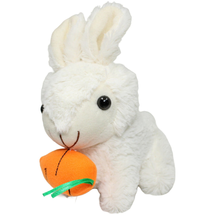 Woolies, weißer Hase mit Möhre