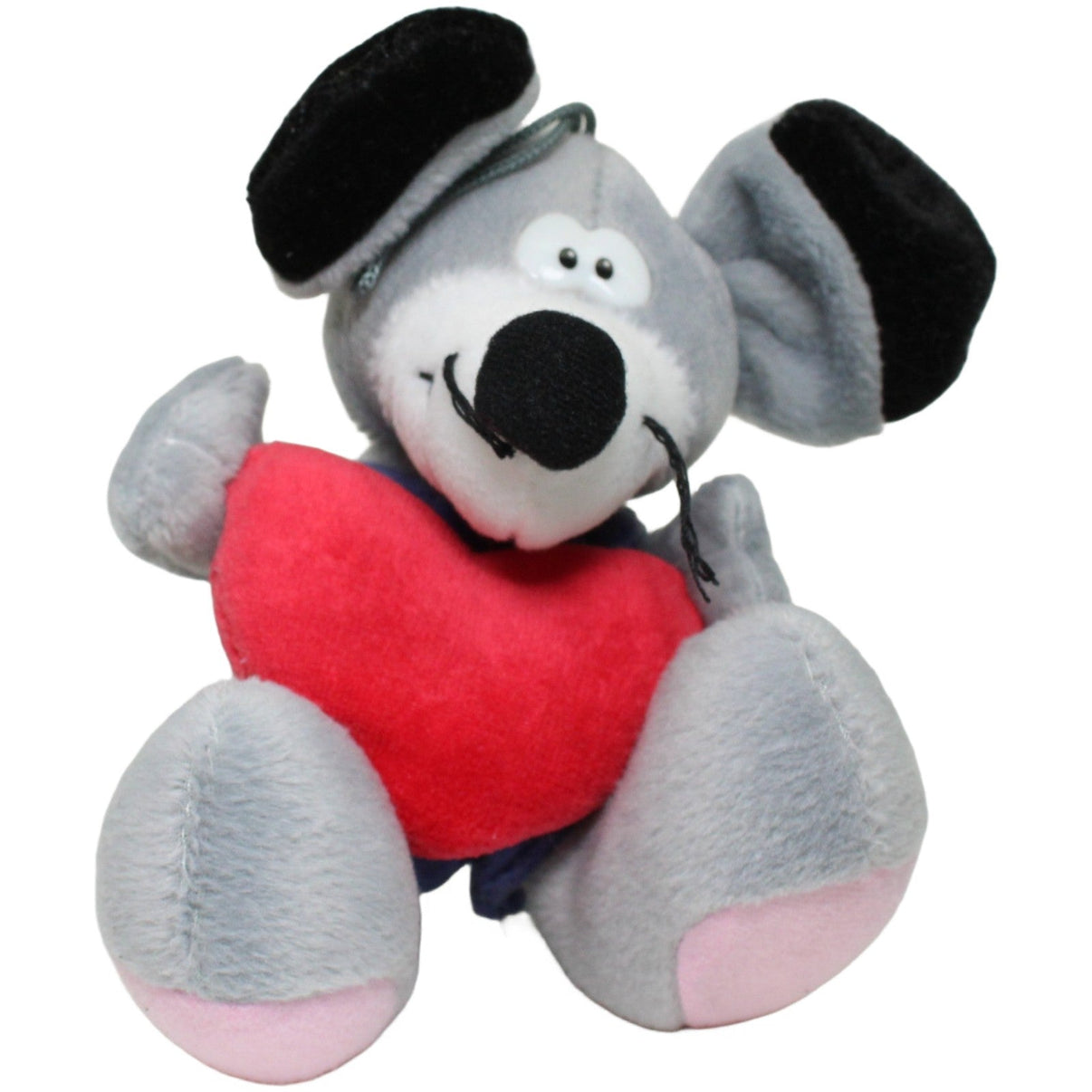 123000025314 Unbekannt Maus in Latzhose mit Herz Kuscheltier Kumpel Leo 15cm Blau ebay-stofftiere