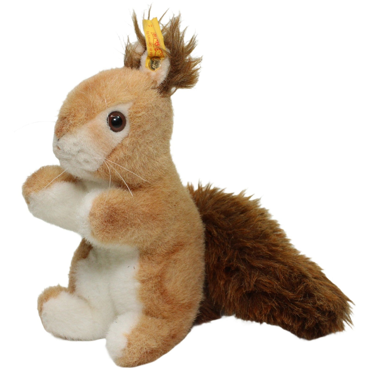 123000025322 Steiff Eichhörnchen Ricky (071324) Kuscheltier Kumpel Leo 20cm _Vintage_ Beige