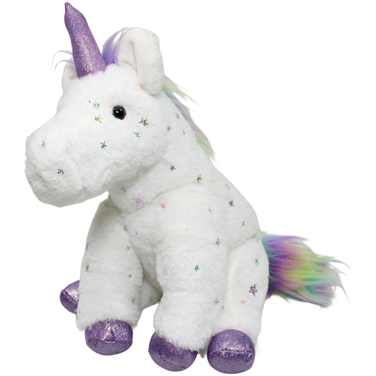 123000025324 Wild Republic Weißes Einhorn mit Glitzersternen, sitzend Kuscheltier Kumpel Leo 30cm ebay-20-stofftiere Einhorn