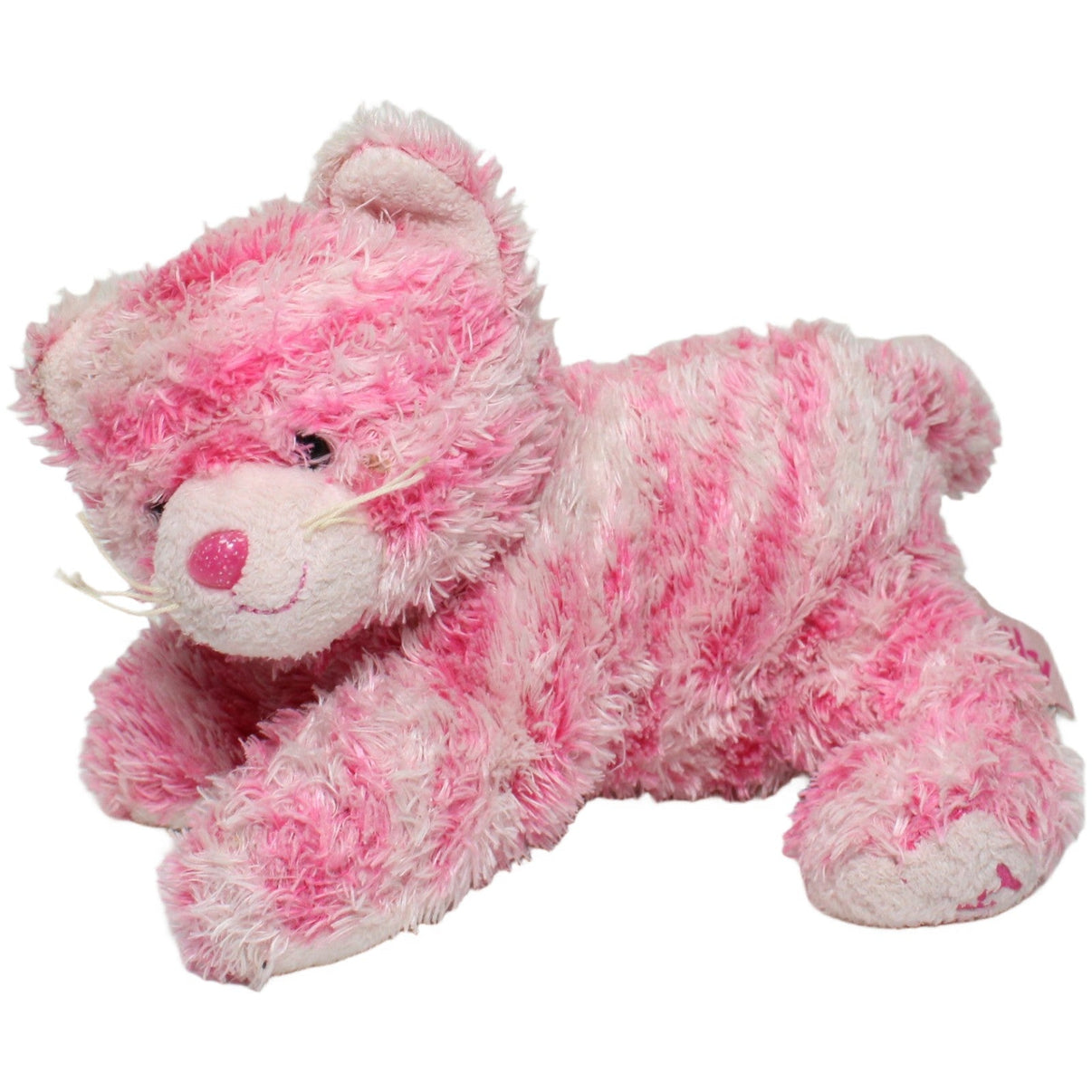 123000025360 Aurora Gestreifte Katze Milly, rosa-pink Kuscheltier Kumpel Leo 20cm ebay-20-stofftiere Gebraucht