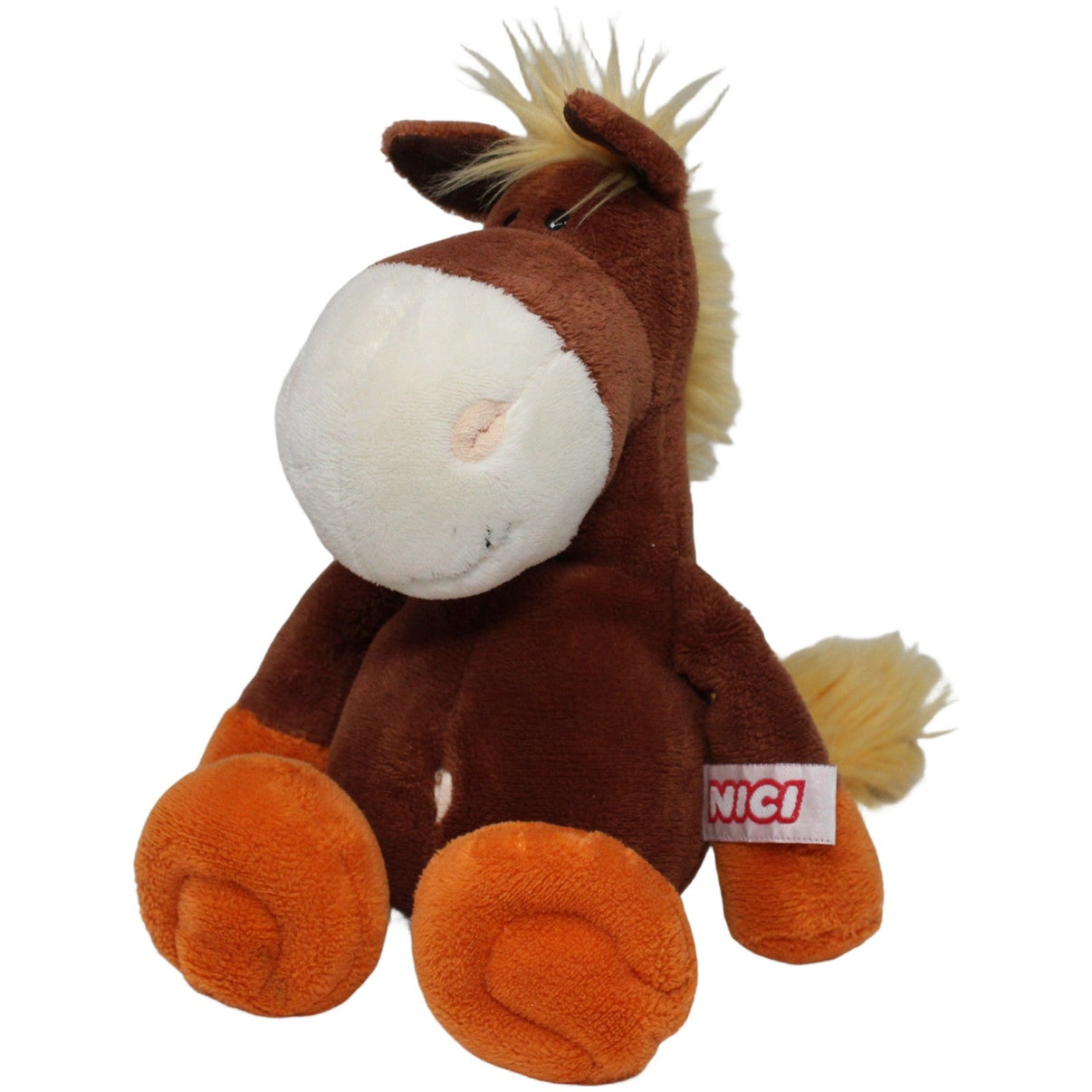123000025397 NICI Schlenker Pferd Edward mit orangen Hufen Kuscheltier Kumpel Leo 25cm Braun ebay-20-stofftiere