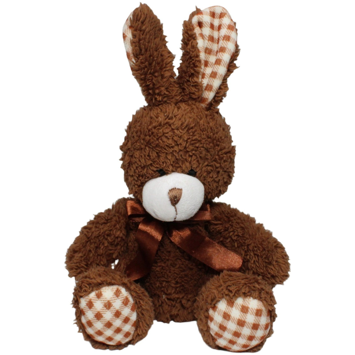 123000025418 Heunec Brauner Hase mit Schleife, sitzend Kuscheltier Kumpel Leo 20cm Braun ebay-stofftiere