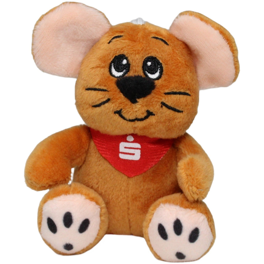 Maus mit Sparkassen-Halstuch