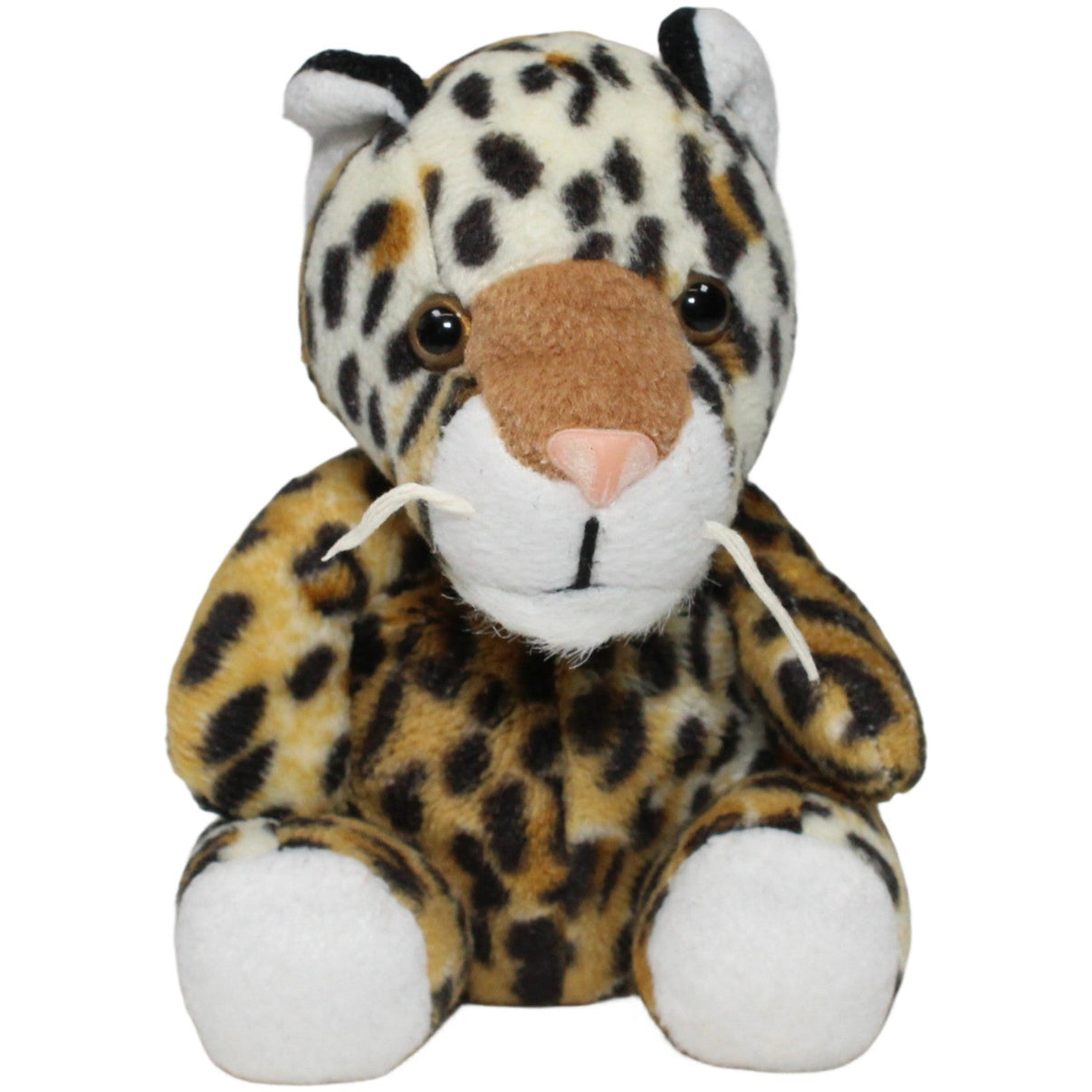 123000025459 P+M Logistik Kleiner Leopard, sitzend Kuscheltier Kumpel Leo 14cm Braun ebay-stofftiere