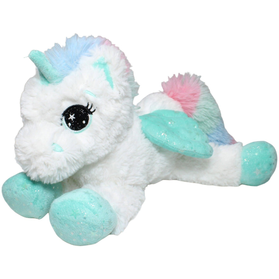 Flos Toys, XL Einhorn mit türkisen Flügeln