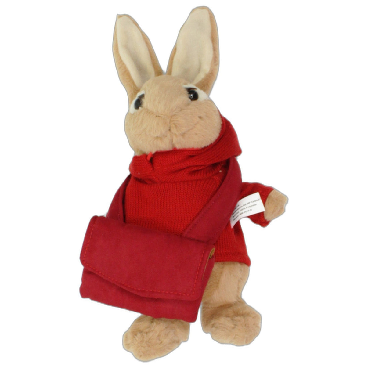 123000025520 MMmedia Peter Hase mit Tasche & Pulli Kuscheltier Kumpel Leo 22cm Beige Charakter