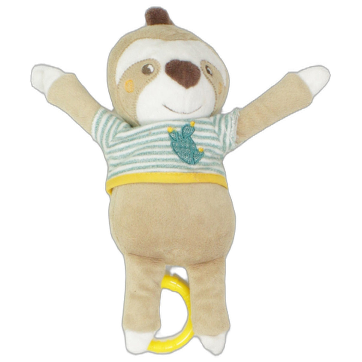 123000025543 PUSBLU Faultier mit Kaktus-Shirt Spieluhr Kumpel Leo 21cm Beige Blau