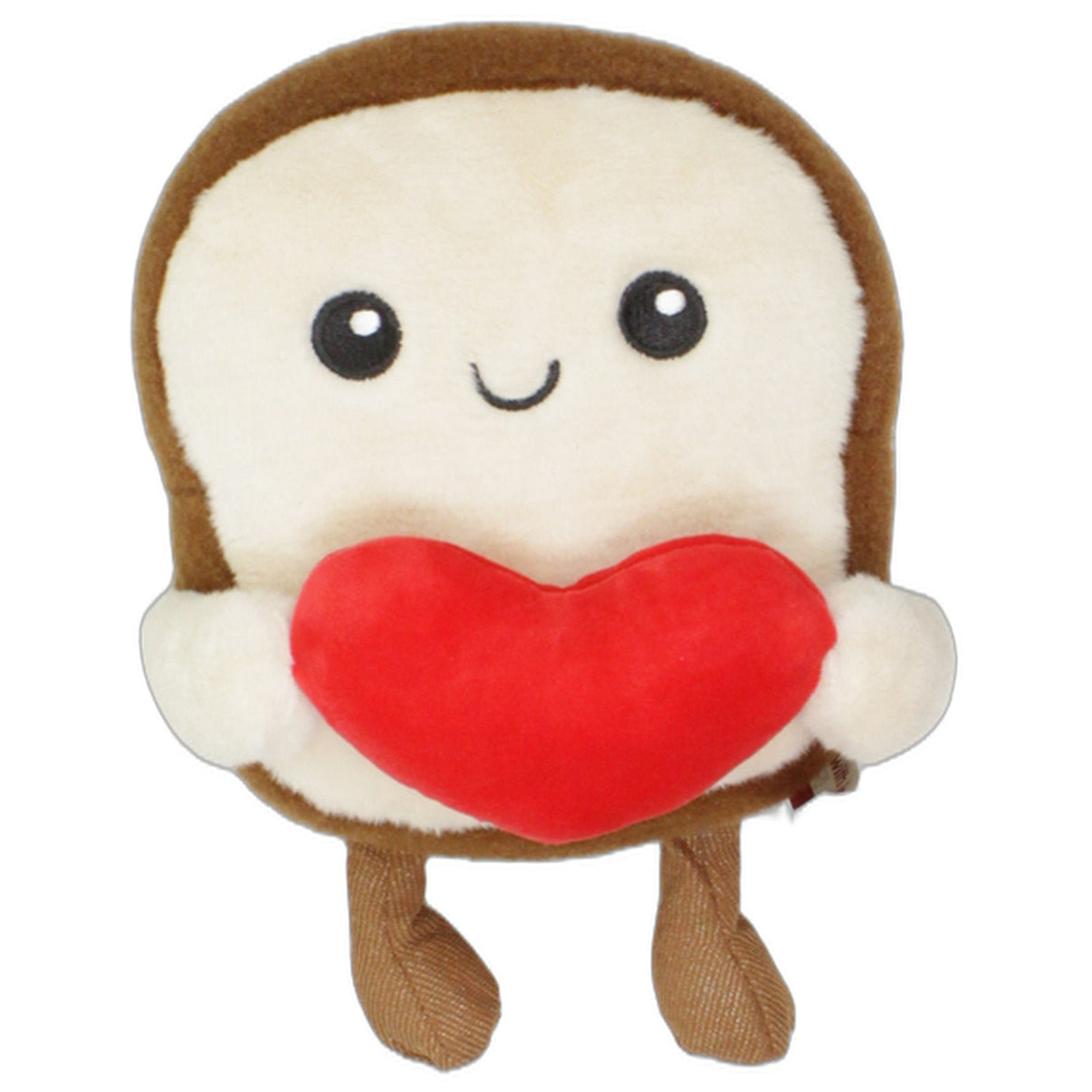 123000025573 PMS Süßer Toast mit Herz Plüschfigur Kumpel Leo 25cm Beige Braun
