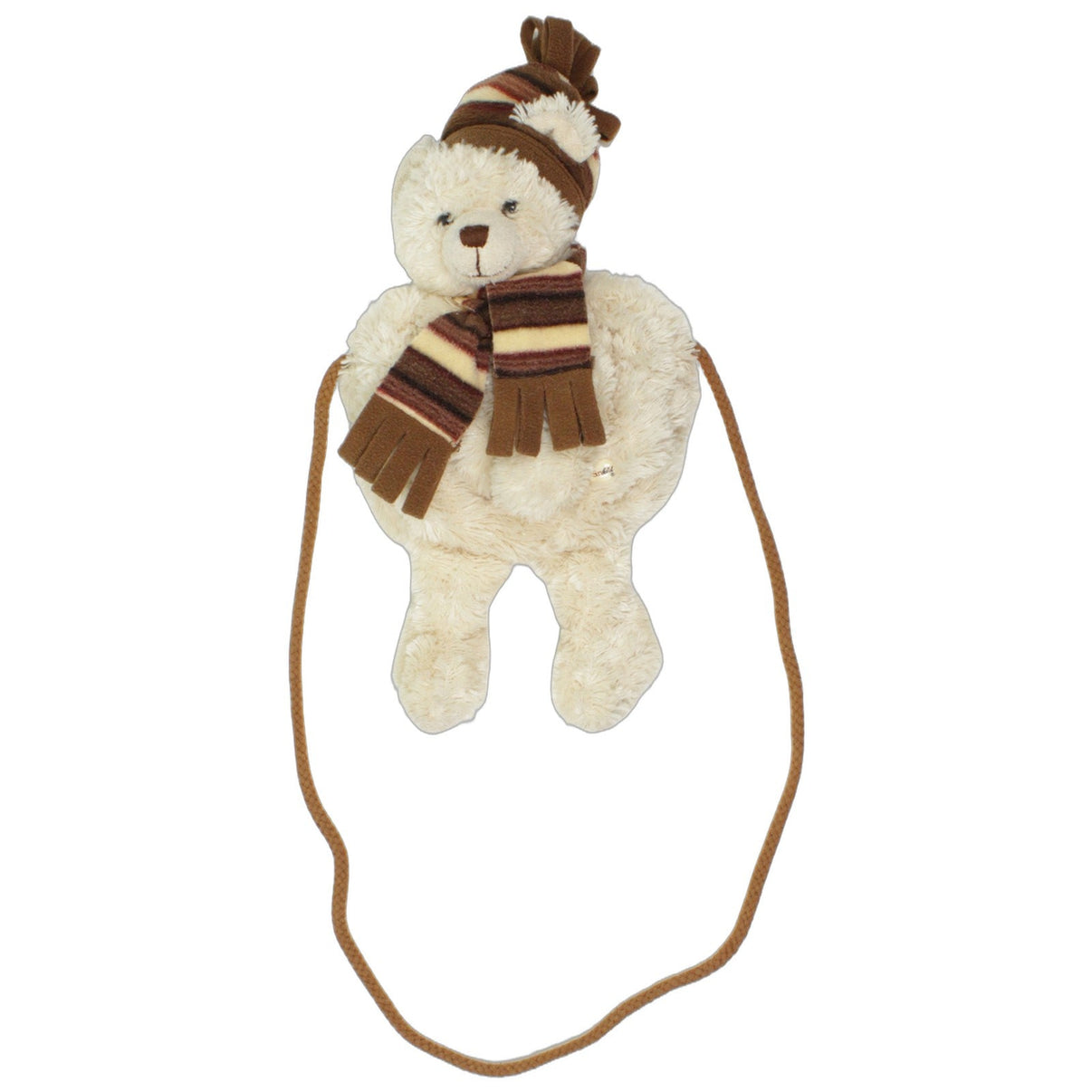 123000025585 Sunkid Süßer Teddybär mit Schal und Mütze Kuscheltier Kumpel Leo 35cm Beige Braun
