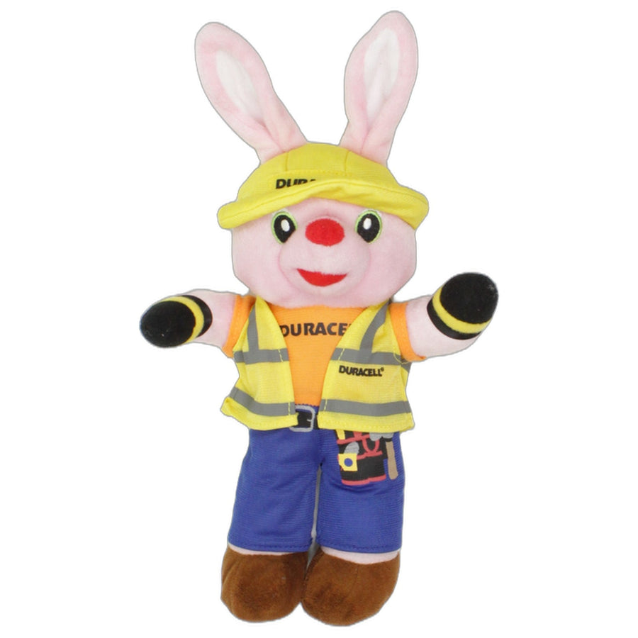 Duracell Hase mit Arbeitskleidung