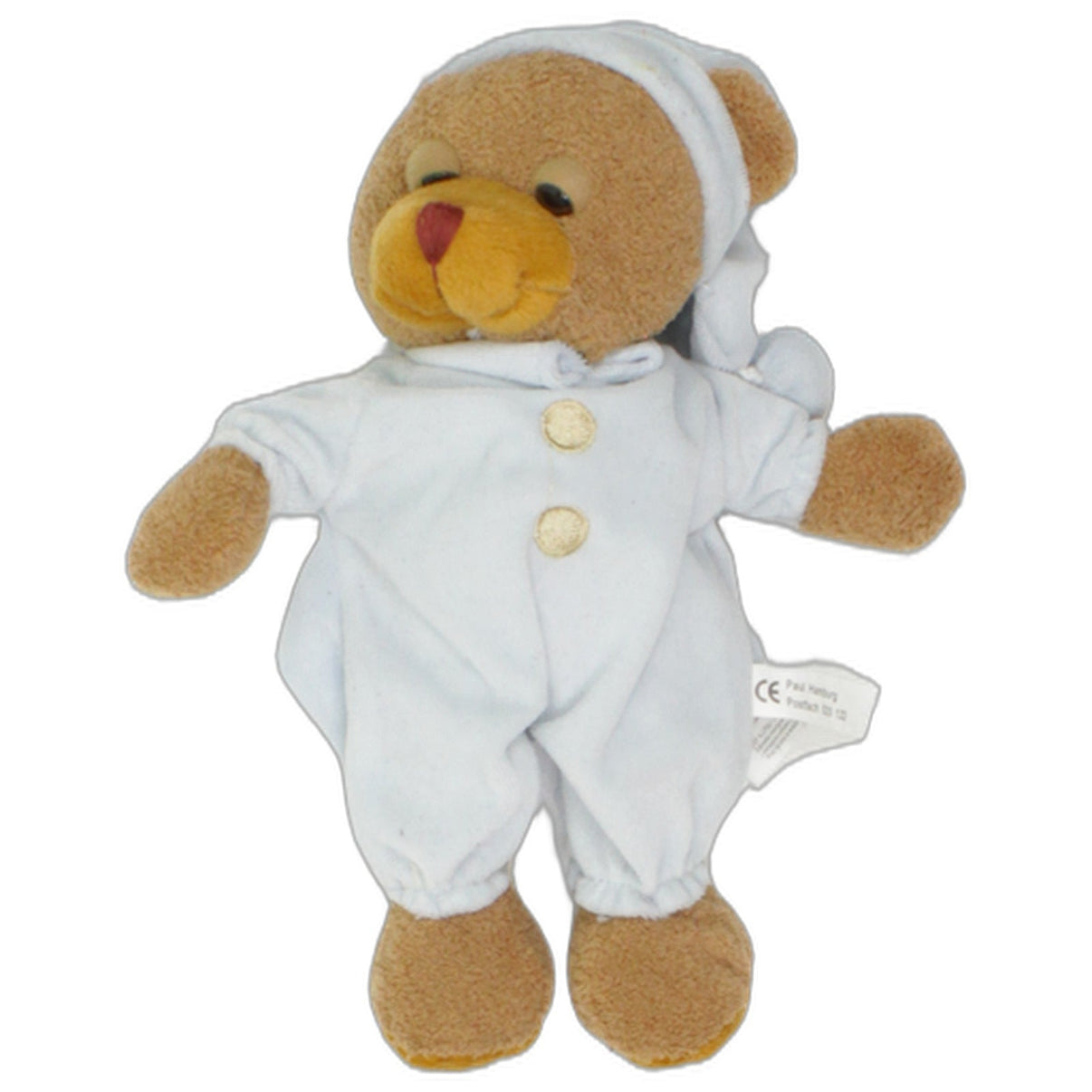 123000025602 Paul Hamburg Brauner Bär im blauen Schlafanzug mit Schnarchgeräuschen Kuscheltier Kumpel Leo 23cm Blau Braun