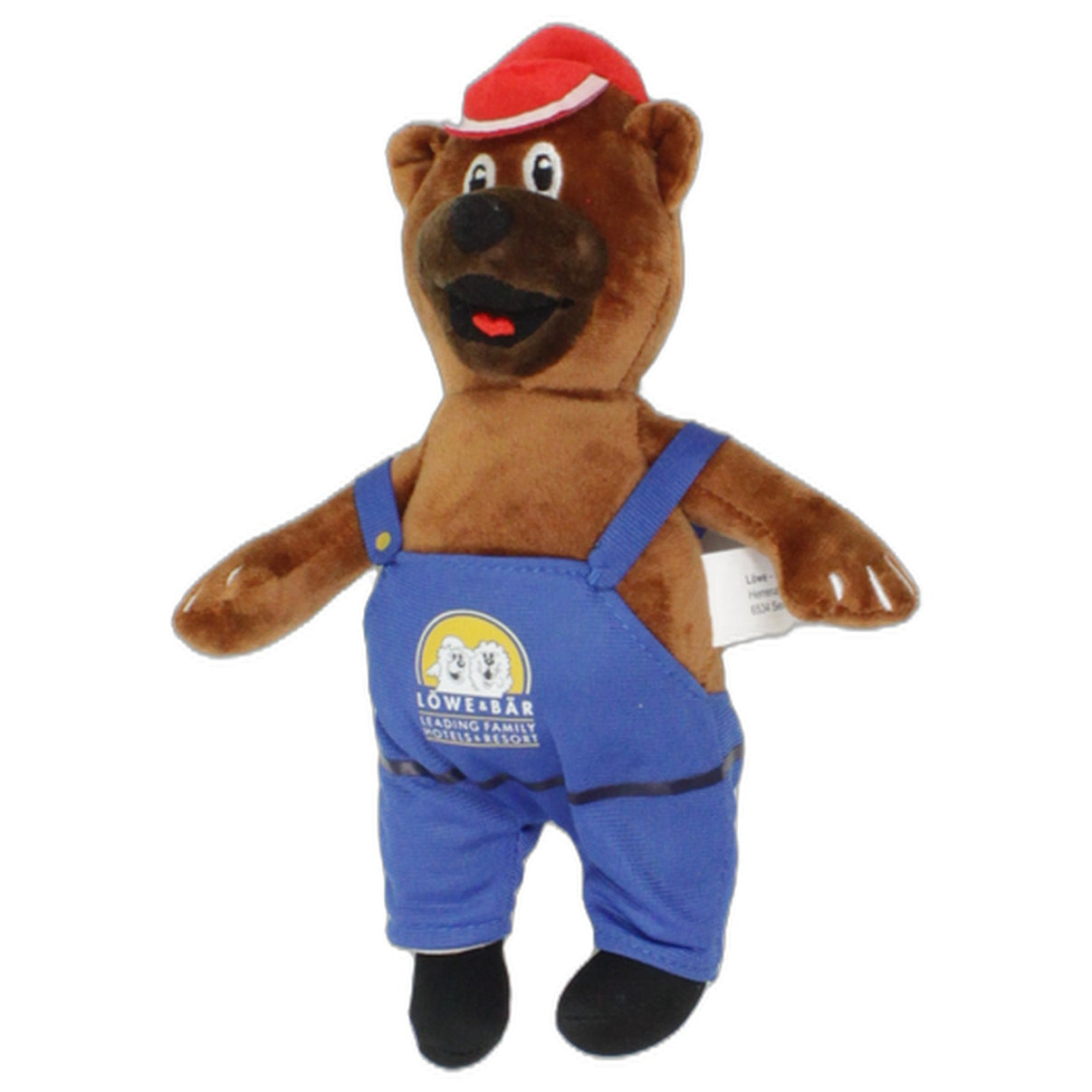 123000025617 Löwe - Bär Hotels Bär mit blauer Latzhose Kuscheltier Kumpel Leo 22cm Blau Braun