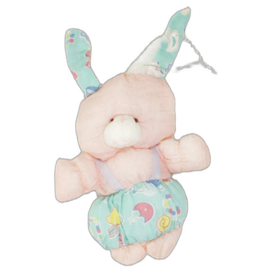 Knautschi, rosa mini Hase in Latzhose