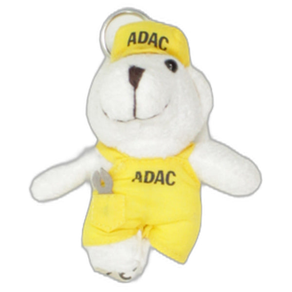 Eisbär mit ADAC-Arbeitsoutfit und Werkzeug