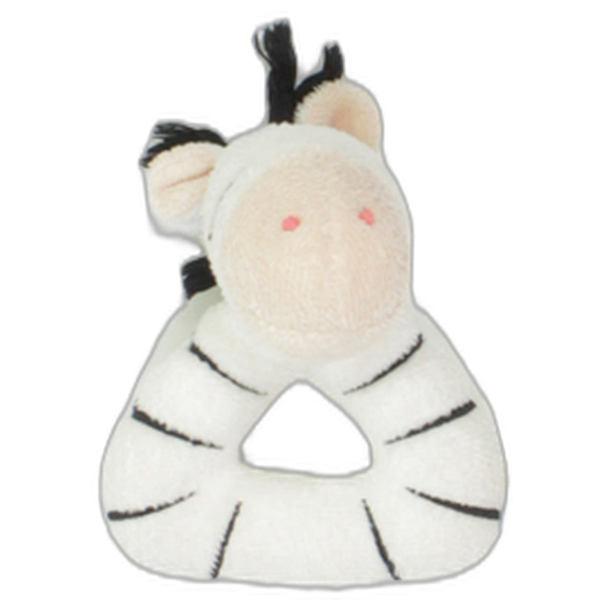 123000025659 Die Spiegelburg Die Lieben Sieben, Zebra Emma Greifling mit Rassel Kumpel Leo 10cm Baby & Kleinkind Beige