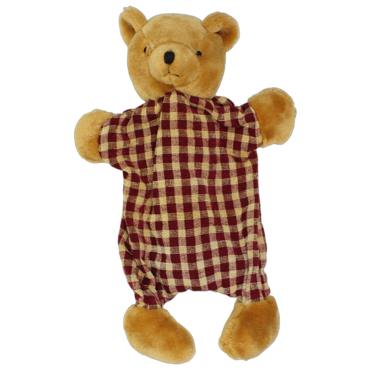 123000025719 Unbekannt Bär mit Karomuster Wärmflaschenbezug Kumpel Leo 45cm Beige Braun