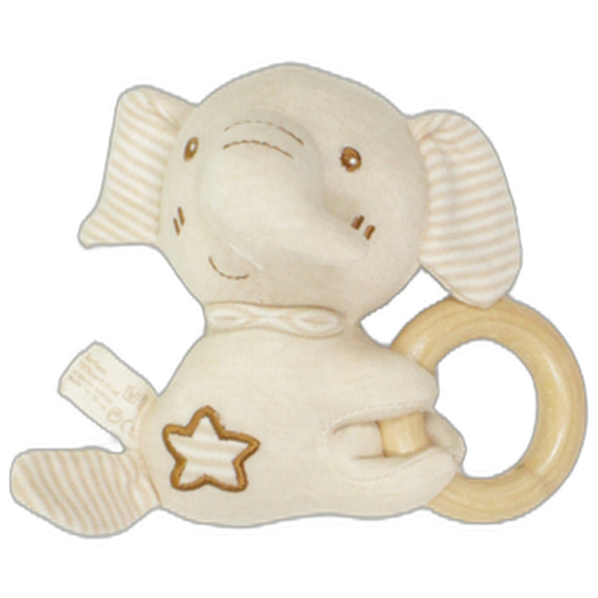 123000025761 Kakiblin Beiger Elefant Greifling mit Rassel Kumpel Leo 14cm Baby & Kleinkind Beige