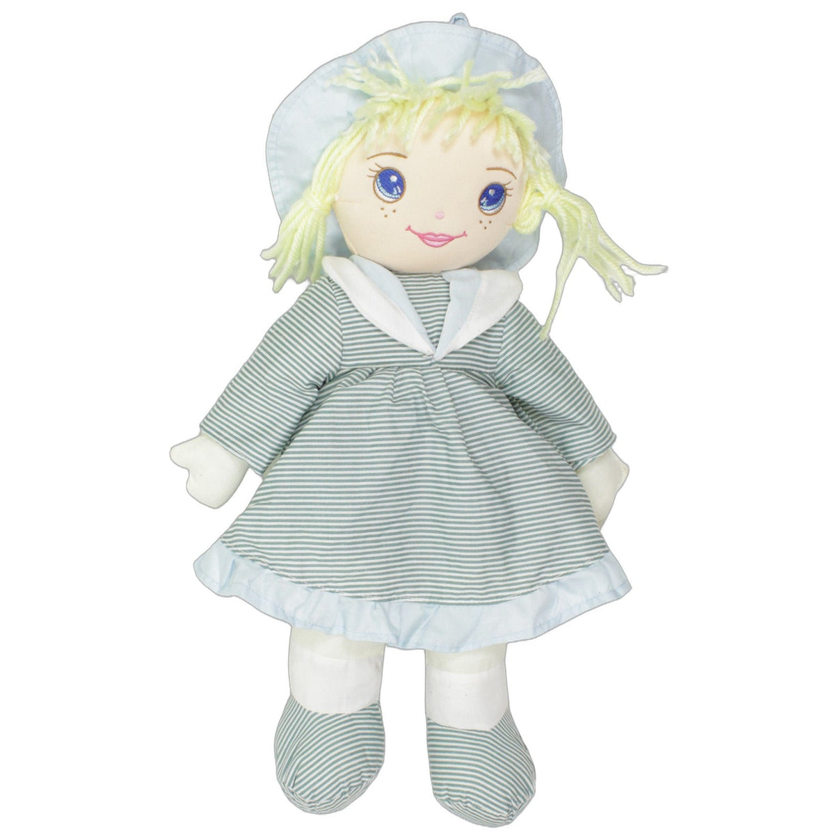 123000025764 Simba Große blonde Puppe mit gestreiftem Kleid Stoffpuppe Kumpel Leo 49cm Blau ebay-stofftiere
