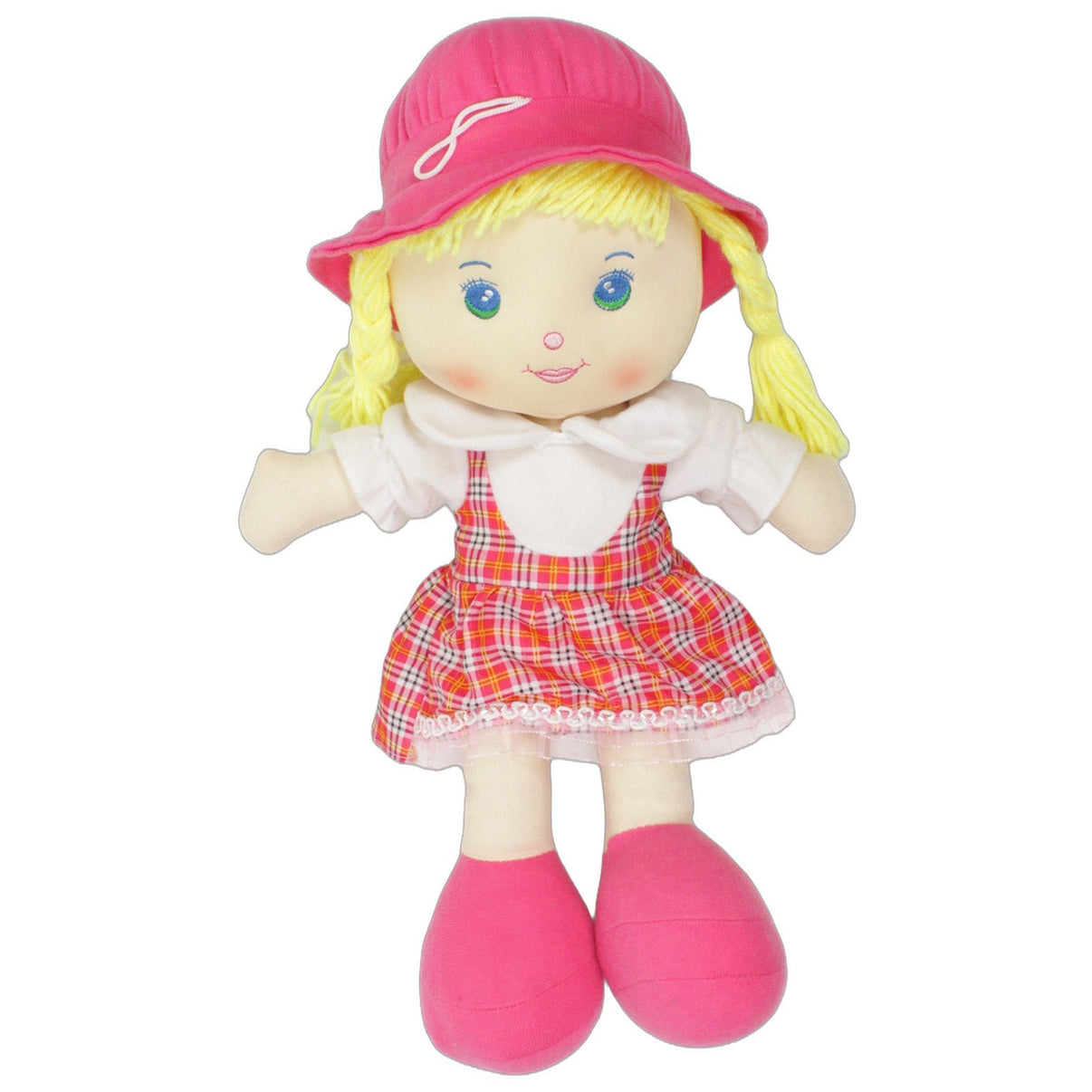 123000025773 Jumbo XL blondes Mädchen mit Zöpfen Stoffpuppe Kumpel Leo 48cm Beige ebay-stofftiere