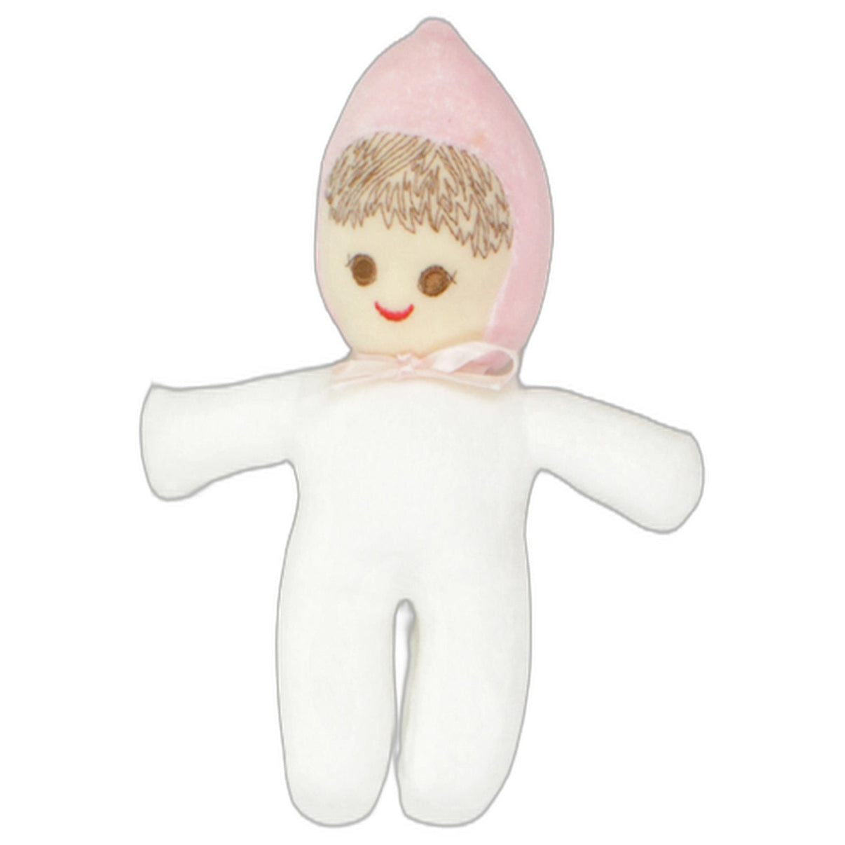 123000025868 Unbekannt Weiche Puppe mit Rassel, rosa-weiß Spielfigur mit Rassel Kumpel Leo 21cm Baby & Kleinkind Beige
