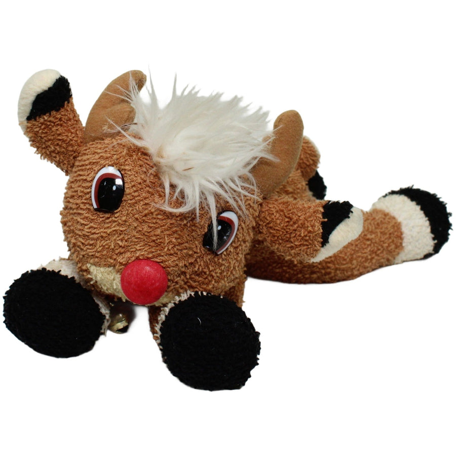 Frottee-Rudolph mit der roten Nase, liegend