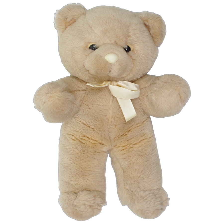 Großer Teddybär mit Schleife, hellbraun