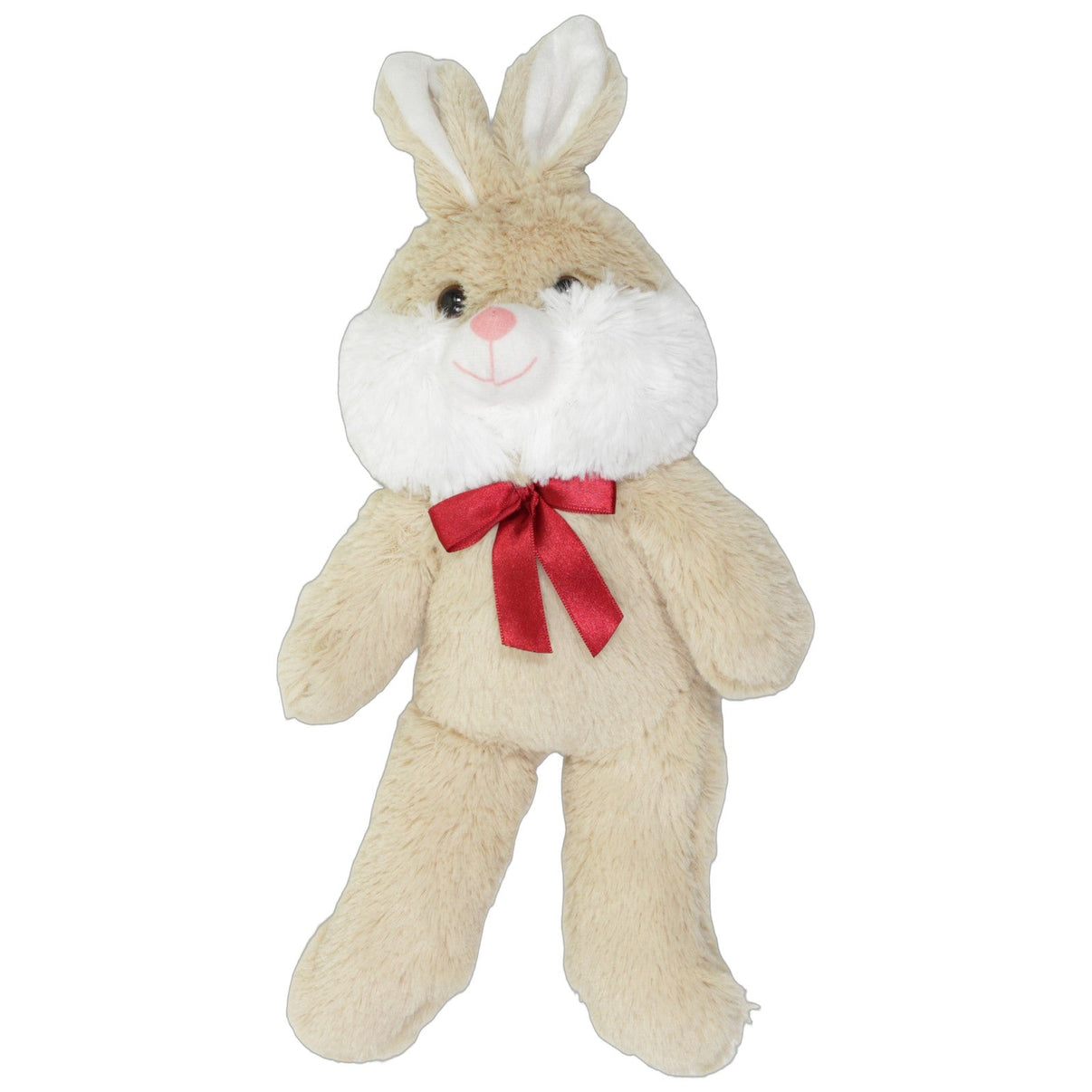 123000026046 K-Toys Beiger Schlenker-Hase mit roter Schleife Kuscheltier Kumpel Leo 33cm Beige ebay-stofftiere