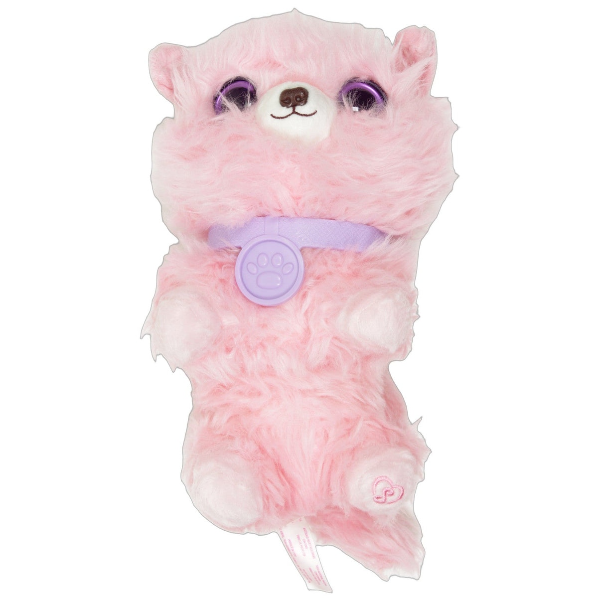 123000026073 Moose Toys Scruff-a-Luvs, rosa Zottel-Hund mit lila Halsband Kuscheltier Kumpel Leo 25cm ebay-stofftiere Gebraucht