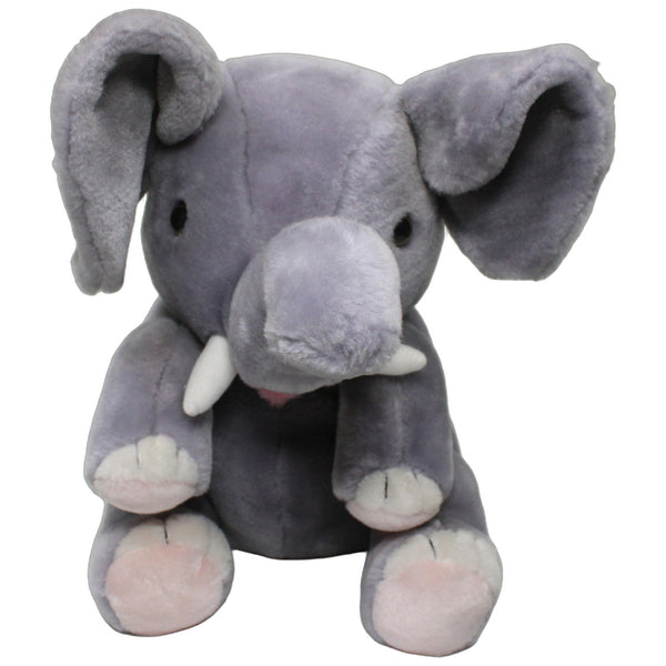 Großer grauer Elefant, sitzend