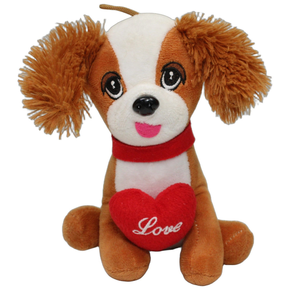 123000026134 FLOTI Flos Toys, Cocker Spaniel mit Herz "Love" Kuscheltier Kumpel Leo 19cm Braun ebay-stofftiere