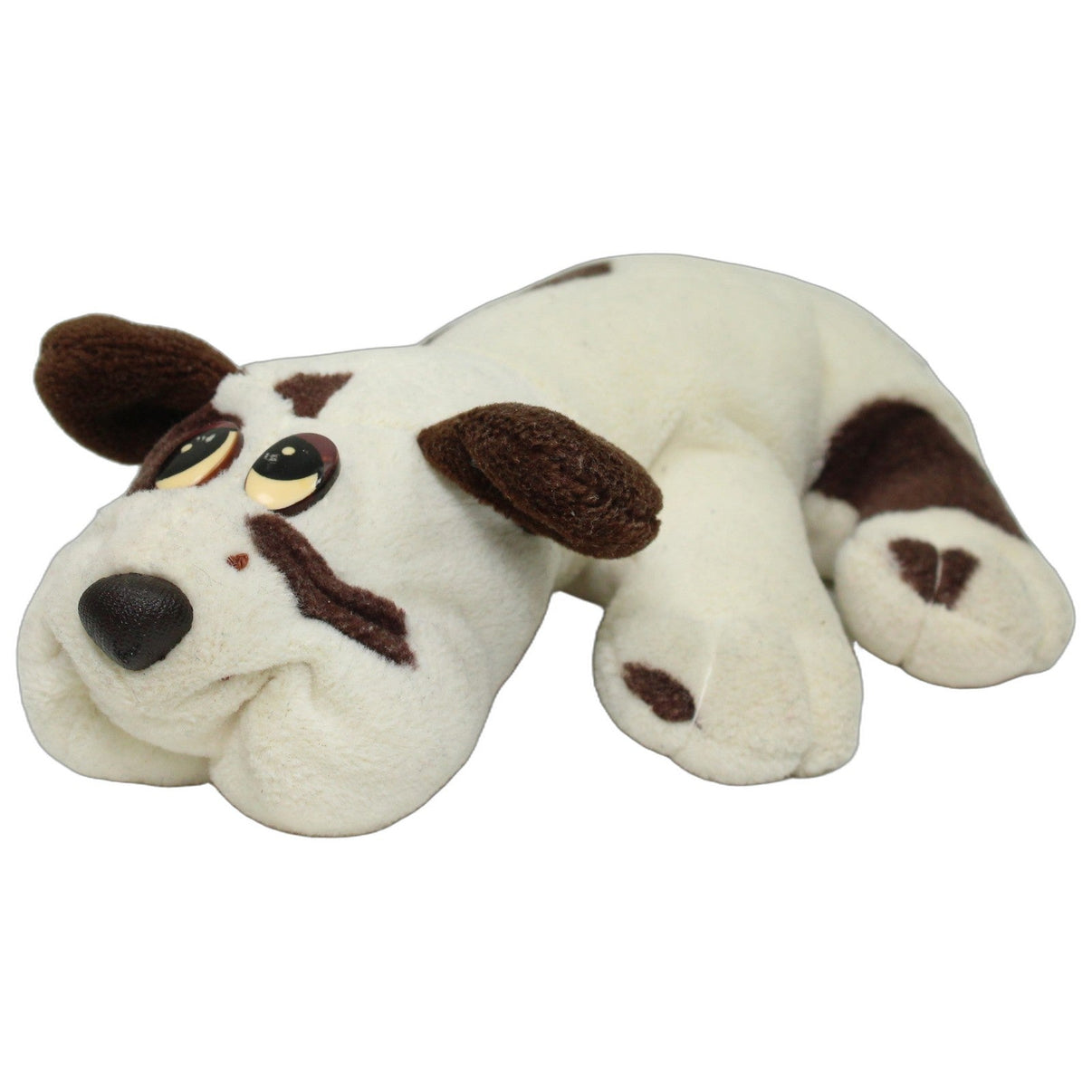123000026155 Schildkröt Wauzi, hellbrauner Hund mit Flecken Kuscheltier Kumpel Leo 22cm _Vintage_ Beige