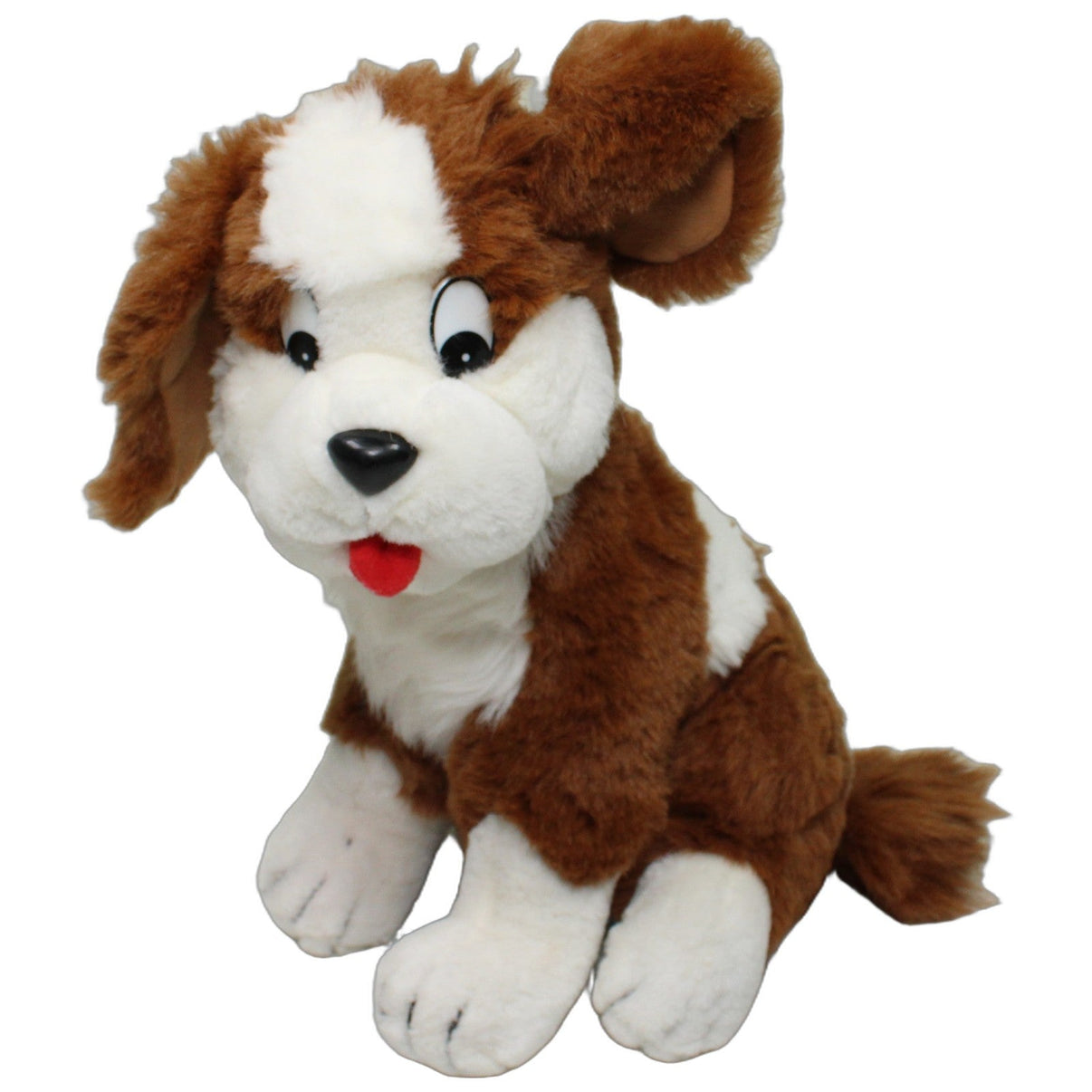 123000026184 Mozart Salzburg Süßer braun-weißer Hund mit roter Zunge Kuscheltier Kumpel Leo 33cm Braun ebay-20-stofftiere