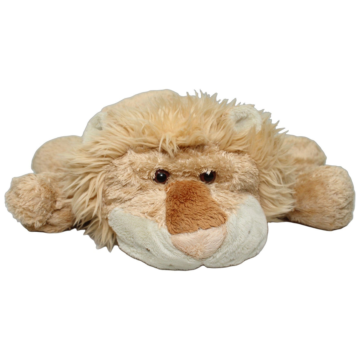 123000026189 Kuschelwuschel XL Löwe mit Stauraum im Mund Kuscheltier Kumpel Leo 40cm Beige Braun